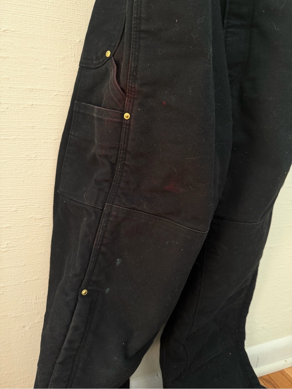 Carhartt Black Canvas insulated Overalls - Picture 7 of 7